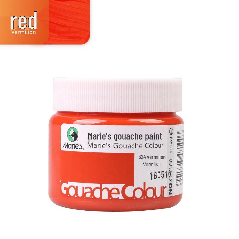 Mali Afwasbare Gouache Verf 100ml - Handgeschilderde Kleuren voor Kinderen en Studenten