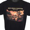 Red Rock Canyon T Shirt Mens Size Medium Black State Park Travel Destination Tee