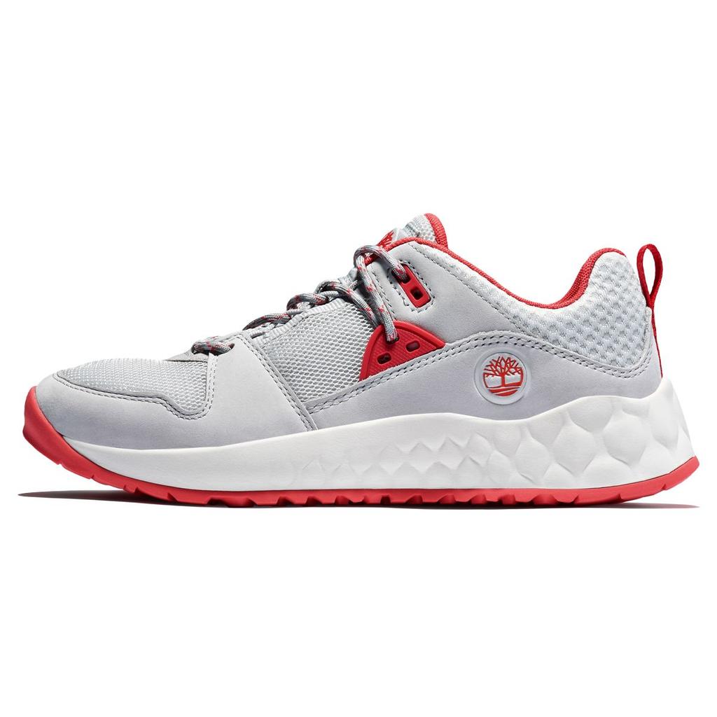 Timberland Solar Wave Low Top Running Shoes Women Sneakers Gray Red A2BDXM29