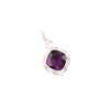 Natural Amethyst Gemstone 925 Solid Silver Jewelry Handmade Small Pendant 1.50" PP-2-2