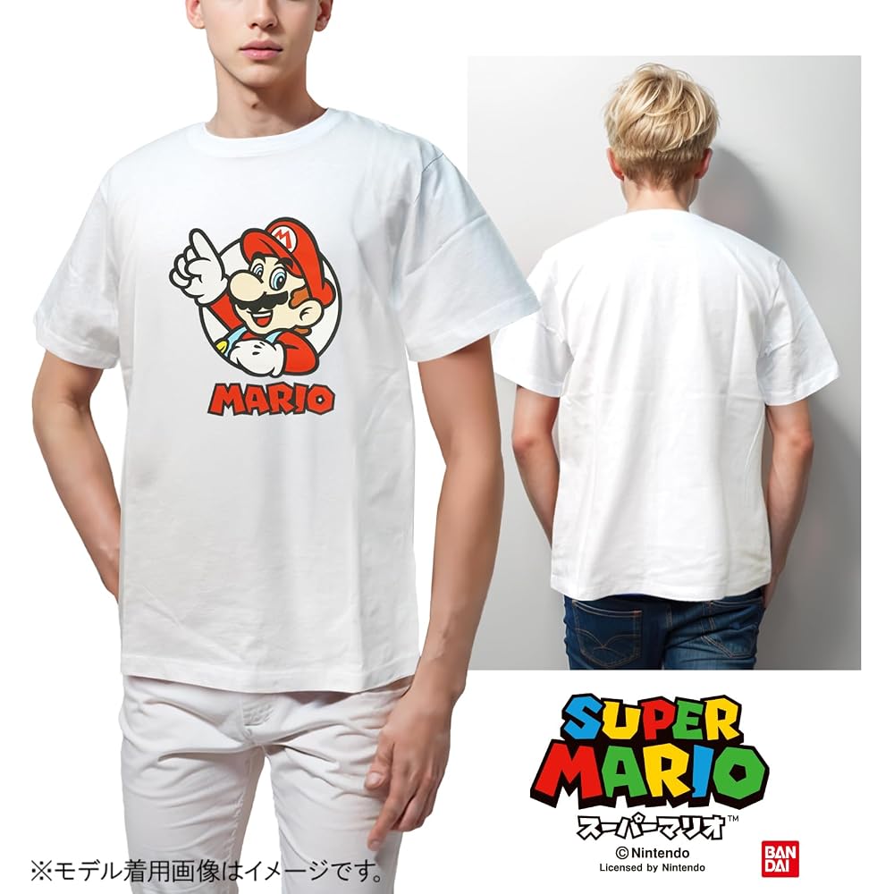 [Fine Plus] T-shirt, Short Sleeve, Super Mario, Super Mario, Print Toy, Character