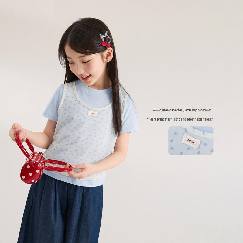 LUSON Girls' Casual Short Sleeve T-Shirt