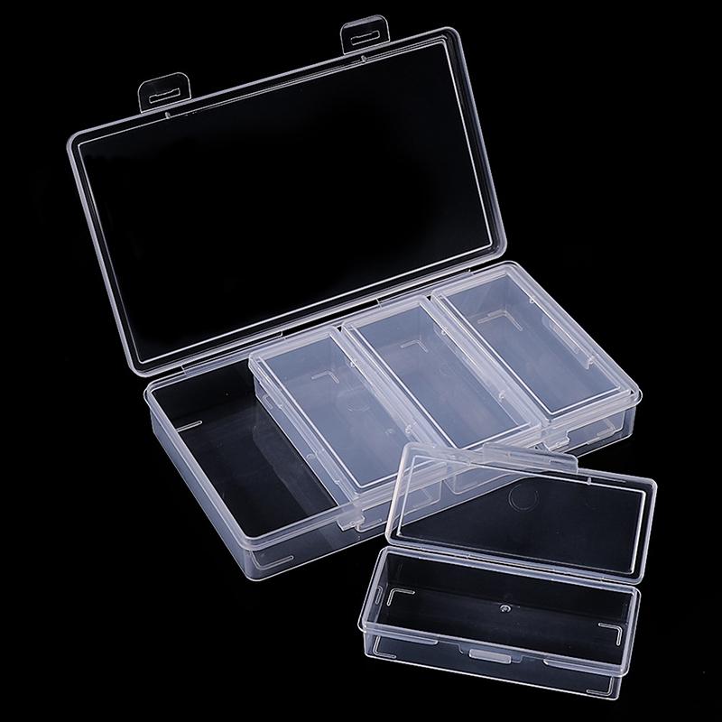 

Transparent Independent 4 Grid Eyelash Extension Tool Storage Glue Tweezer Holder Makeup Organizer Onesize