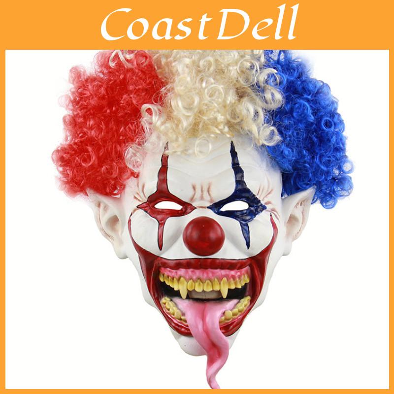 Explosive Head Clown Latex Mask For Halloween Horror Escape Room Haunted House