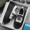 Fashion Men's Casual Shoes Thick Bottom Round Toe Retro All-match Outdoor Shoe for Men Designed Personality Mens Casual Shoes