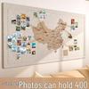 Felt Travel Map Photo Wall Marker Sticker for Living Room Decor