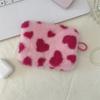 Wind plush love mouth red envelope student holding small cosmetic bag key change bag ID bag
