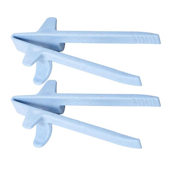 

1 пара палочек для еды, палочки для еды для пальцев, многоразовые, для геймеров, щипцы для закусок, захват для чипсов светло-синий