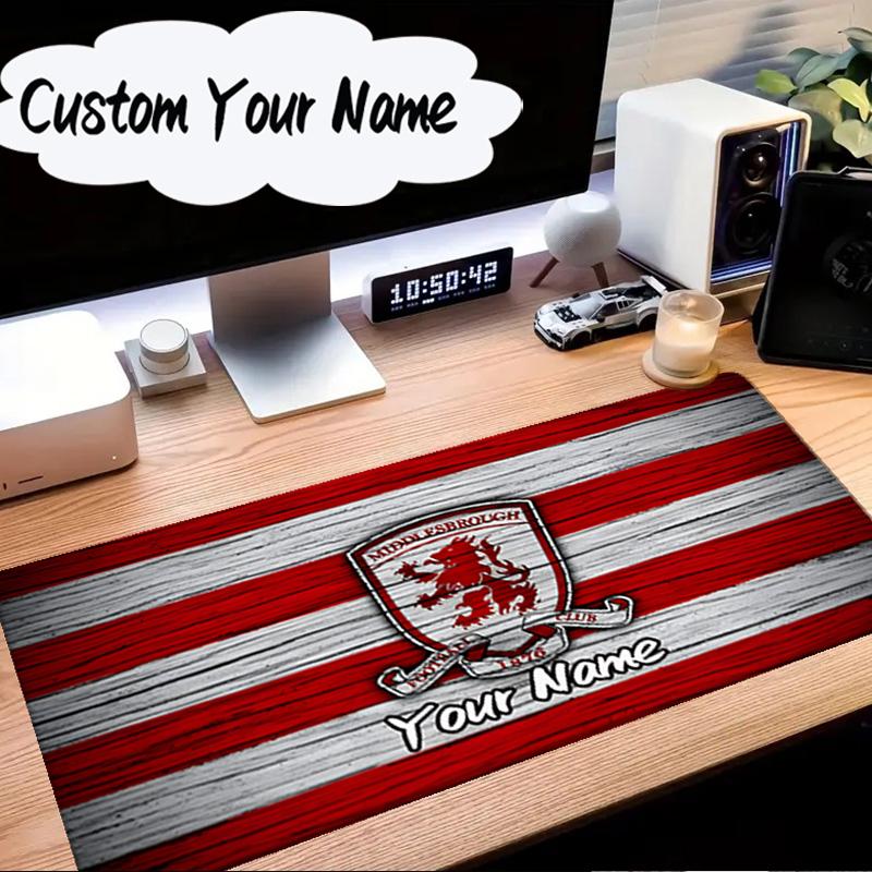 Custom Name Mouse pad Red Lion Football Club Mouse Pad Desk Mat, Non-Slip Rubber Backer Pad For Computer Notebook Gaming Mouse Pad Birthday Gift