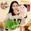 Adorable Original Creative Flip Plush Toy Dragon Fruit Dinosaur Doll Birthday Gift