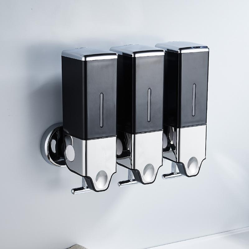 Square Soap Dispenser Shower Gel Dispenser Wall Mount Shampoo Liquid Dispenser Household Bathroom Accessories Kitchen