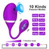 2 In 1 Clitoris Sucking Vibrator for Women Vibrating Egg Licking Oral Clit Vacuum Stimulator Female Goods Sex Toys for Adults