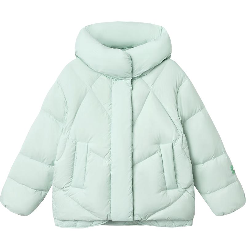 Balabala Girls' Faux 2-Piece Winter Down Jacket