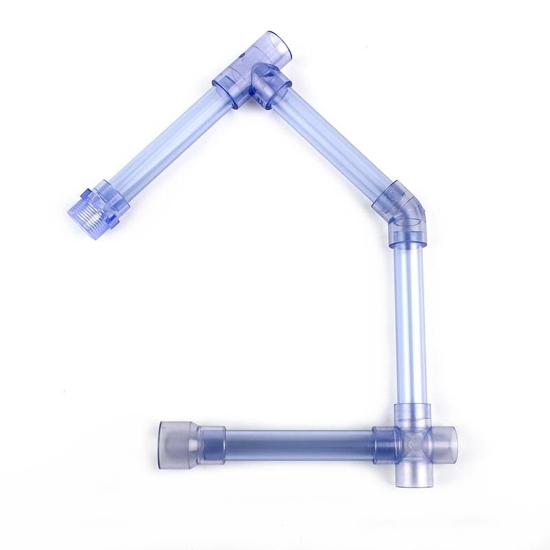 1 Stück Außendurchmesser 16~110mm PVC-U Transparent Blau Rohr Aquarium Fischbecken Schlauch Garten Bewässerung Bewässerungszubehör 50cm Lang