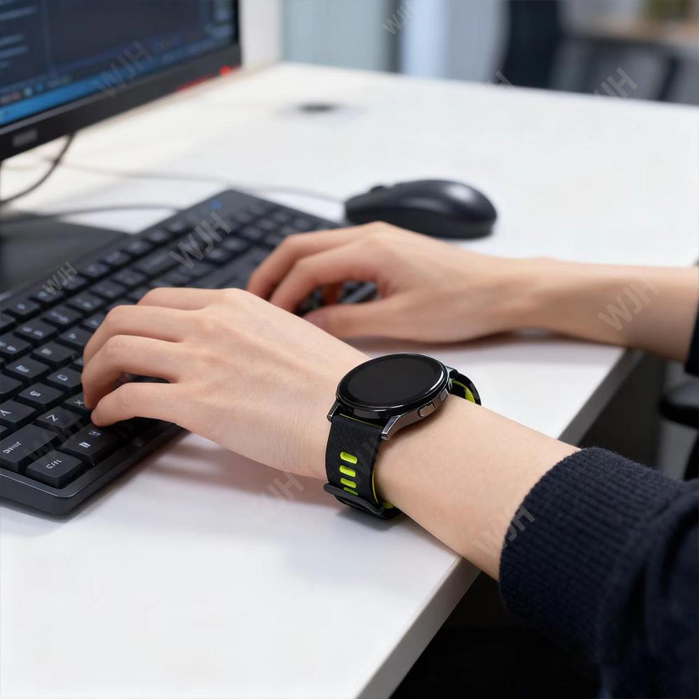 22mm Rubber Strap For Xiaomi watch 5/2 Pro/color 2/S1/2/3/ S4 Sport Mi Watch Bands For HUAWEI/Garmin WATCH Replace Soft Bracelet