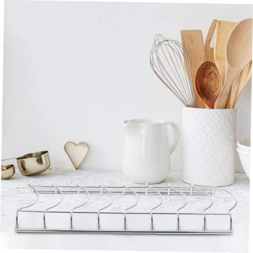 GRADENEVE Stainless Steel Dish Drainer Rack, Multifunctional Kitchen Storage Holder for Sink Side, Dish and Plate Drying Rack, Space-Saving Design