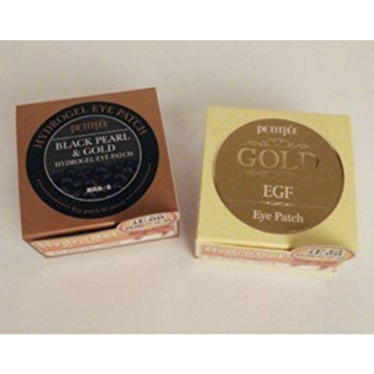

Petitfee Black Pearl & Gold Eye Patch 60 листов + Gold & EGF Eye Patch 60 листов (Eye Patch 2pcs Set)