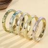 Enamel Floral Vintage Cloisonne Bangle Traditional Women's Hand Bracelet Flower Leaf Bangle  Girls