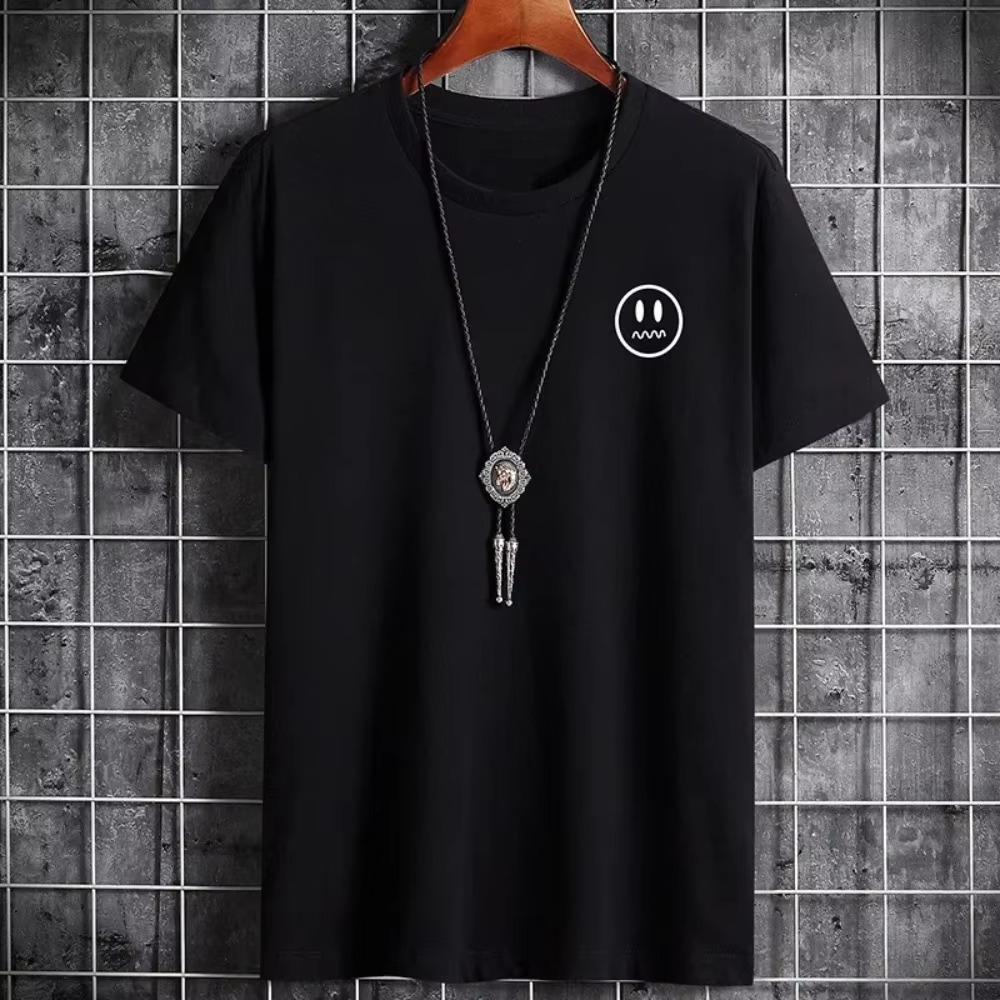T-shirt for Men 2022 Fashion Summer Clothing Graphic Vintage Tshirt Harajuku Manga Anime O-Neck White Oversized Anime T Shirt