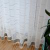 Velvet Landscape Painting Embroidery Curtain Yarn Classical High Mountains And Flowing Water White Gauze Curtain Semi-Blackout Curtain Living