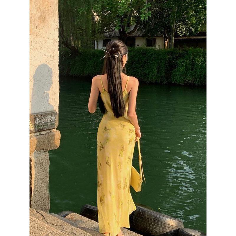 Elegant Floral Maxi Dress - Summer Sexy Beach Vacation Outfit