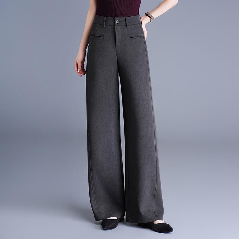 2026 Spring Women's High Waist Straight Leg Suit Pants - Chic, Comfy, and Versatile