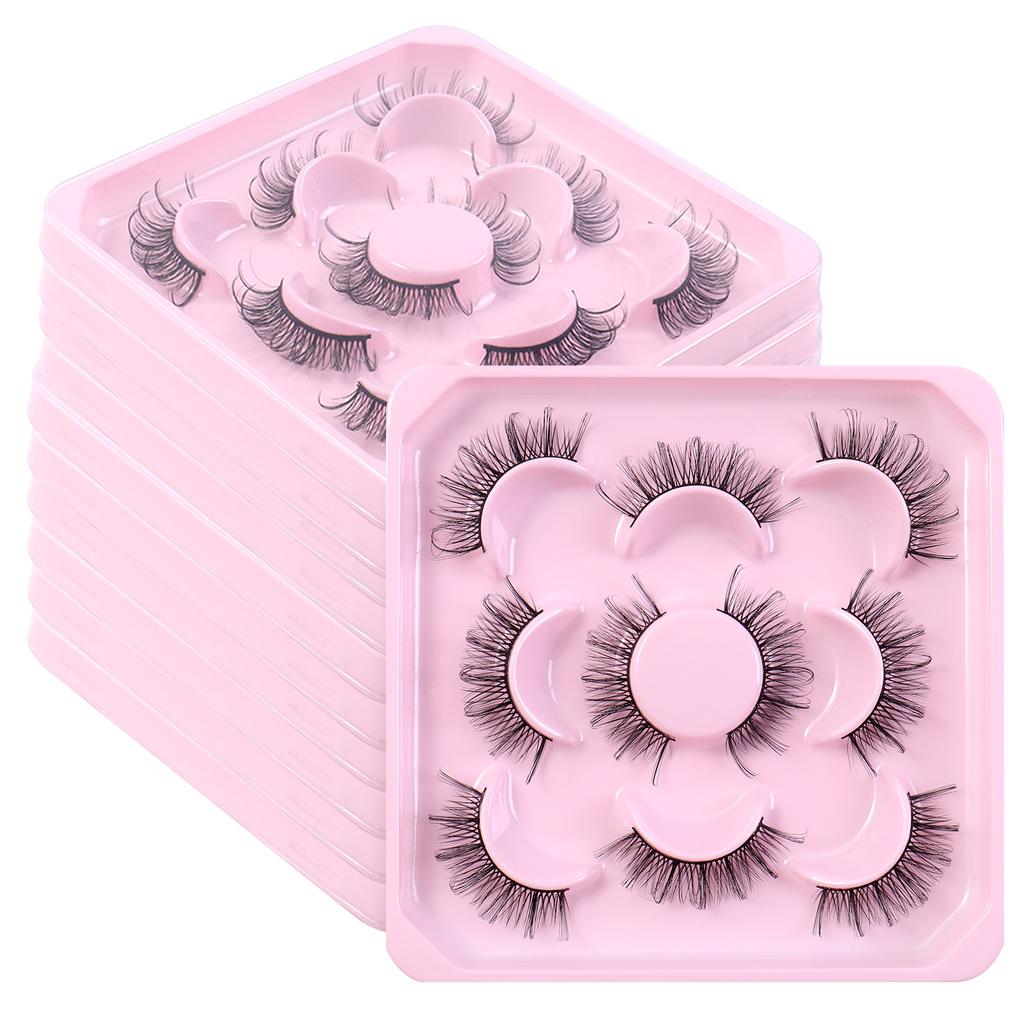 5 Pairs Of False Eyelashes, Roll D Song, Thick Curled Eyelashes