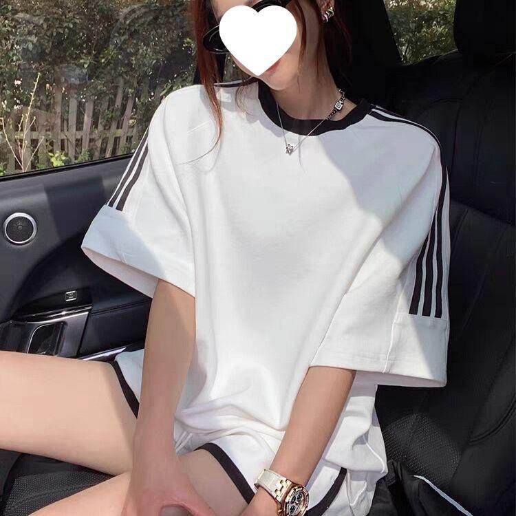 Summer Suit Women's Fashion Sportswear Casual Short-sleeved T-shirt Shorts Running Two-piece Set