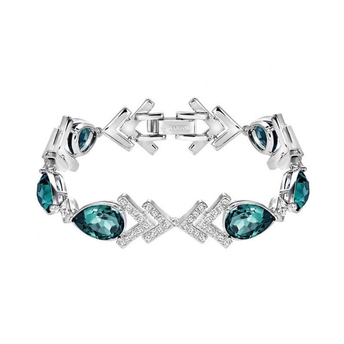 

Swarovski Water Drop Style China Exclusive Series Alloy Crystal Bracelet Women bracelet Silver 5203794 Box (Random Color)