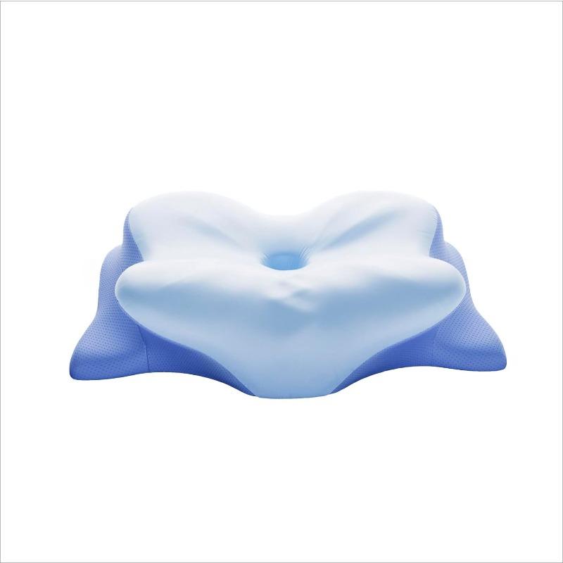 Neck Pillow Ergonomic Pillow Neck Support Back Memory Foam Pillow Side Sleeping Pillow Cervical Spine Pillow Home Adult синий