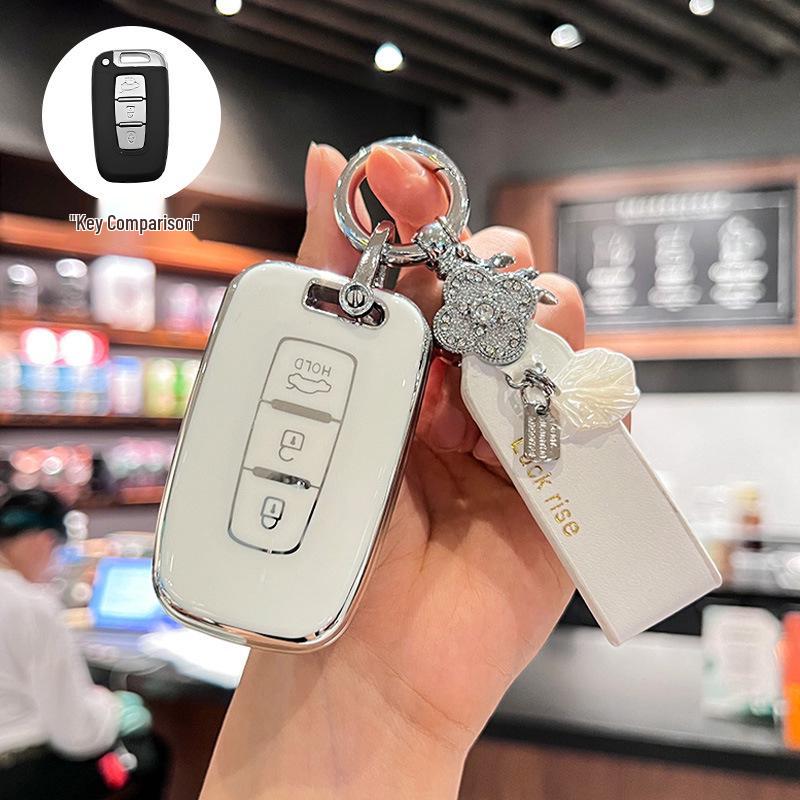 Compatible Key Cover for Beijing Hyundai Sonata 8, Old ix35/Langdong Models