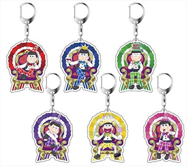Ichimatsu Birthday Acrylic Keychain Osomatsu-san Ver.