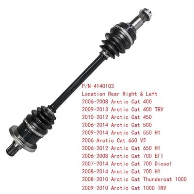 Rear Right & Left CV Axle Drive Shaft For Arctic Cat 400 450 500 550 650 700 1000 2006-2014 0502-811 1502-343 1502-798 1502-938