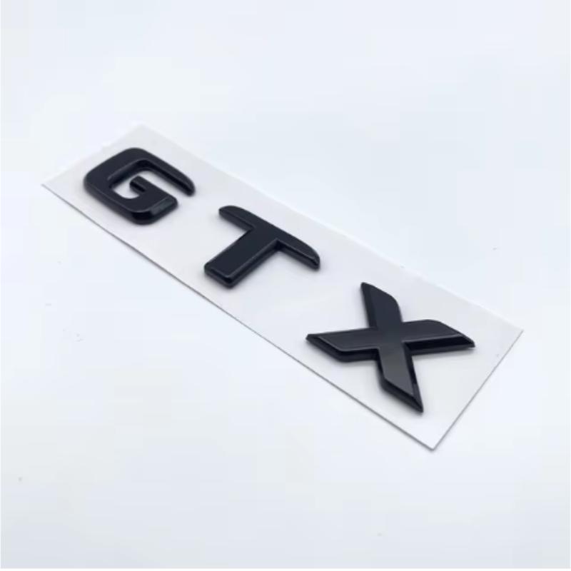 FD06-3D Flat Letters ABS Emblem GTX GTC ID4 ID6 for Volkswagen Car Tailgate Trunk Lid Nameplate Badge Logo Sticker Chrome Black
