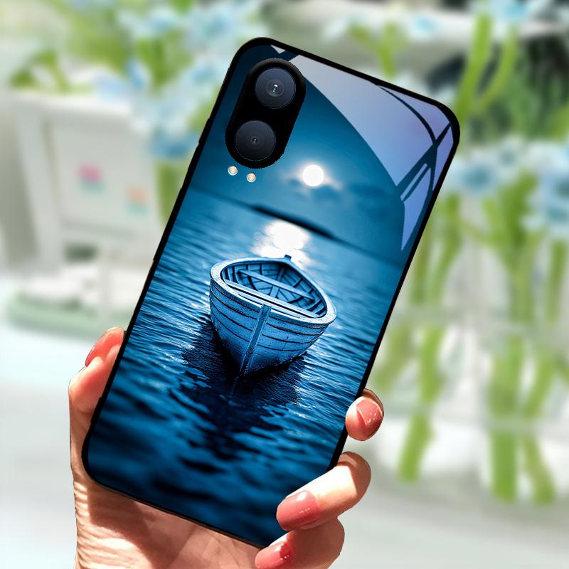 Tempered Glass Case For OnePlus Nord CE4 Lite Cases 1+Nord CE 4 3 2 Glass Phone Cover For One Plus Nord CE3 CE2 Hard PC Bumper