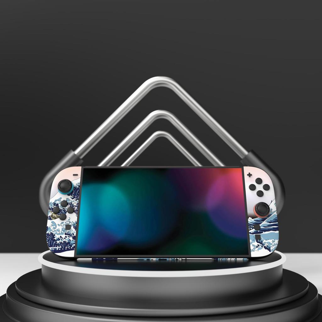 PlayVital Nintendo Switch 2 Console and Protective Sticker Set with Customizable Vinyl Dock Grip Stickers Great (2025) Joy-Con (2 Sets) Stickers, &