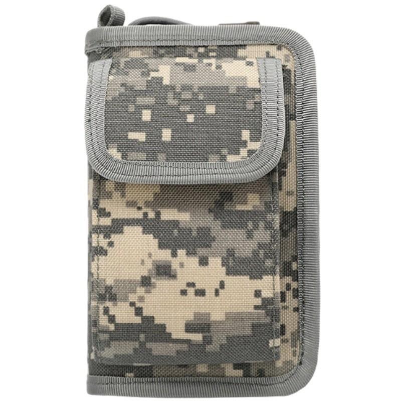 

Outdoor Camouflage Army Fan Change ID Storage Bag Ultra-light Wear-resistant Waist Pocket Accessory Waterproof