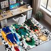 Jujutsu Kaisen Pattern Rug, Indoor/Outdoor Mat, for Picnic, Gameroom, Bedroom, Office, Living Room, Home Decor Carpet, Birthday Gift