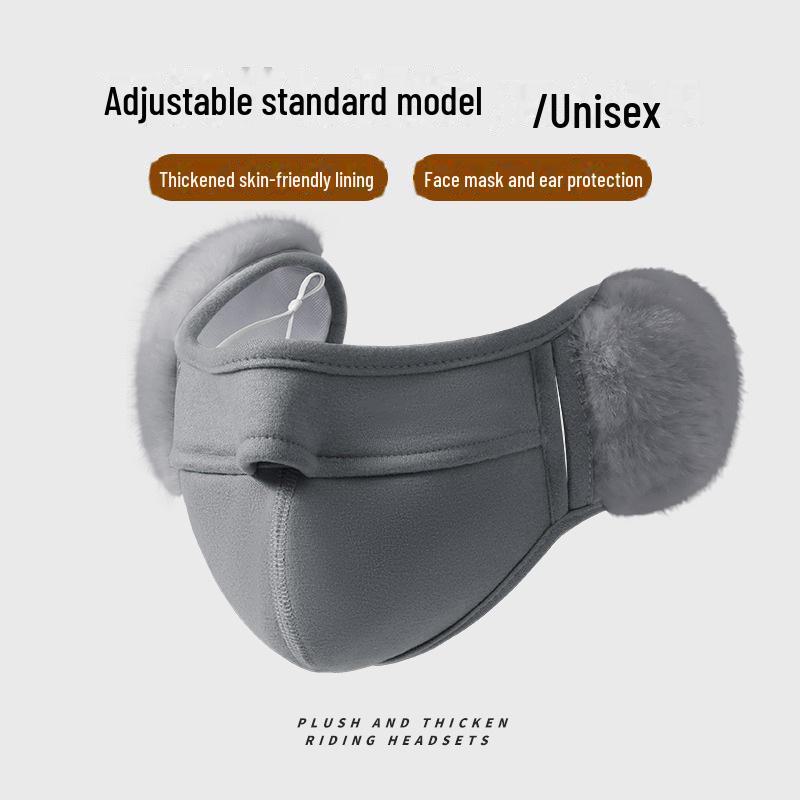 

Высококачественная 3D стереозащитная маска для ушей: Ветрозащитные, морозостойкие, бархатные наушники для мужчин и женщин One Size светло-серый