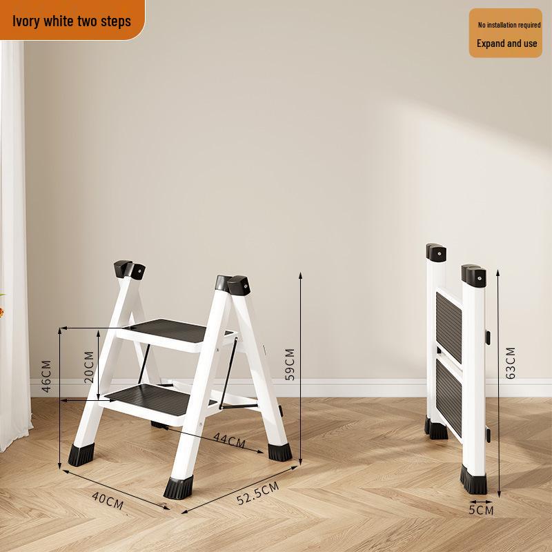Lightweight 3-Step Folding Telescopic Ladder