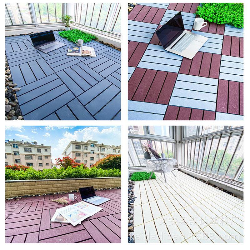 Outdoor Plastic Wood Decking for Garden, Terrace, or Rooftop Transformation