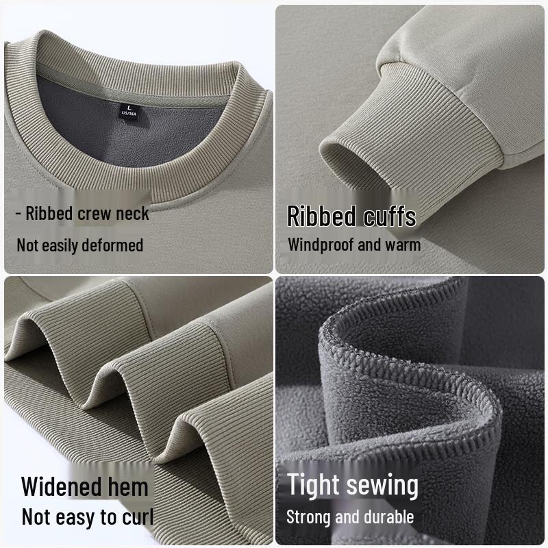 Jeanswest Unisex American-Style Heavyweight Loose Pullover Sweatshirt