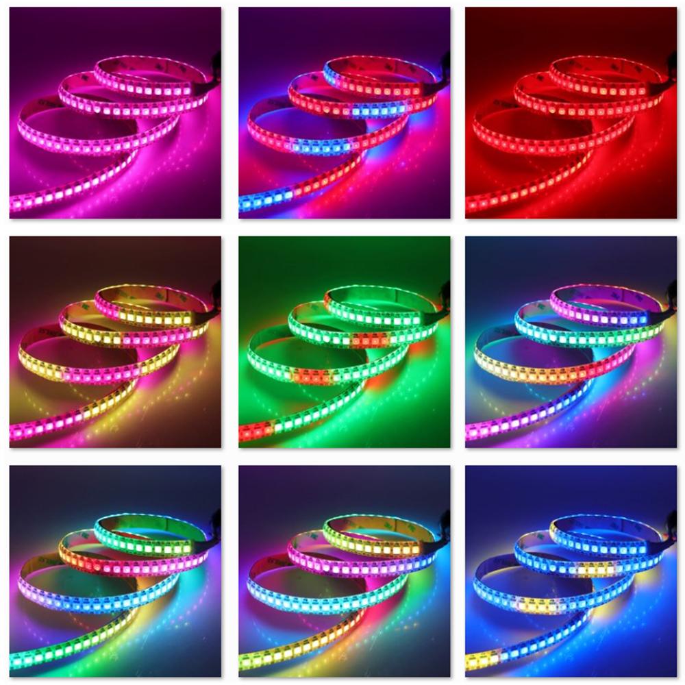 Bande lumineuse LED Rgb basse tension Ws2812b, eau respirante pour cheval en cours d'exécution, couleur de rêve, bande lumineuse USB 5V