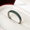 Luxury Palace Minimalist Ring With Colorful Zircon Inlay Elegant And Atmospheric Fashion Band For Women