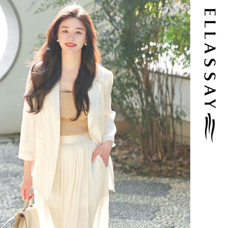 

ELLASSAY Женские весенне-летние брюки-юбка с высокой талией и тройными складками L