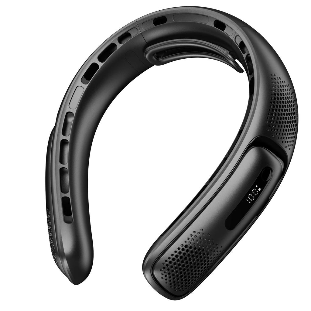 Silent Cooling Neck-Hanging Mini Fan: Rechargeable USB, Long Battery Life