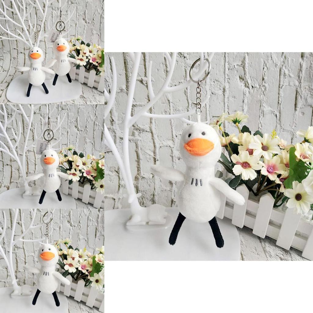 Adorable Plush Duck Keychain Cute Cartoon Duckling Pendant For Couples Gift
