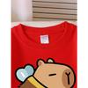 Kids Sweatshirt,Crew Neck Fashion Top, Fun"Cute Bee Pig Character " Patterned Sweatshirt, for Everyday Casual Wear, for All Kinds of Daily Outfits