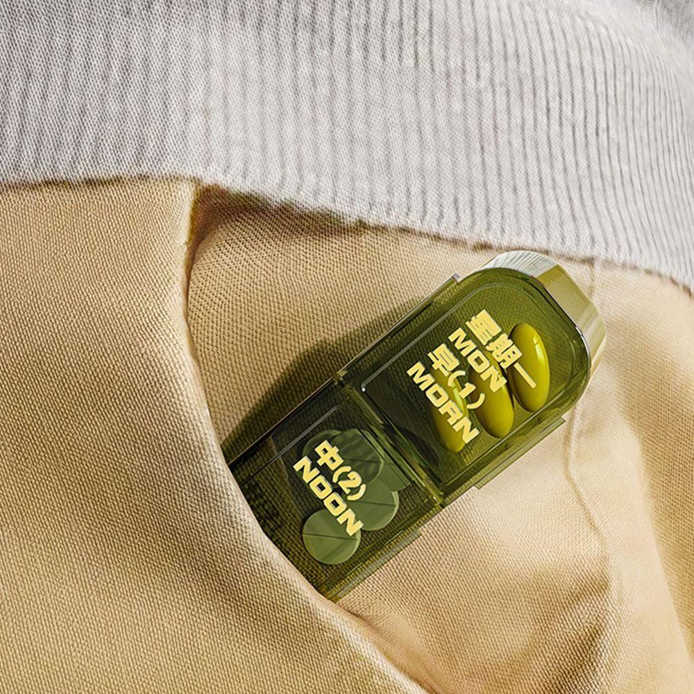 Large Compartment Weekly Pill Box 7/21/28 Grids Medicine Storage Box Easy Use Pills Container  Home