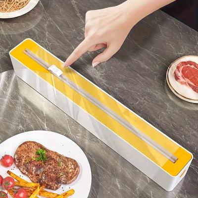 Dozownik opakowań plastikowych 2 w 1 - Wielokrotnego użytku maszyna do pakowania świeżych produktów, dozownik opakowań z zamknięciem bez kontaktu z żywnością